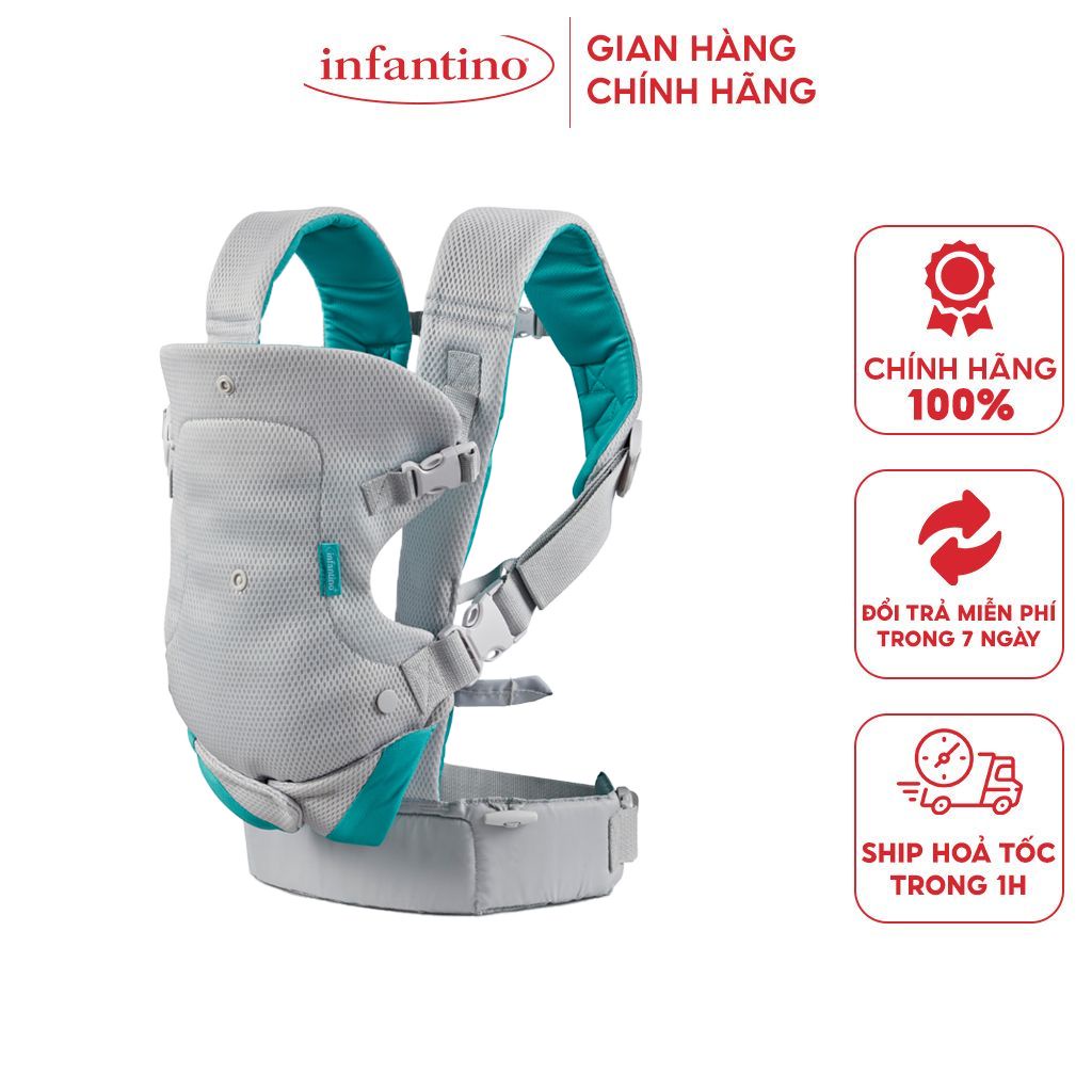 Địu Đa Năng Trợ Lực Siêu Thoáng 4 Tư Thế Cho Bé INFANTINO