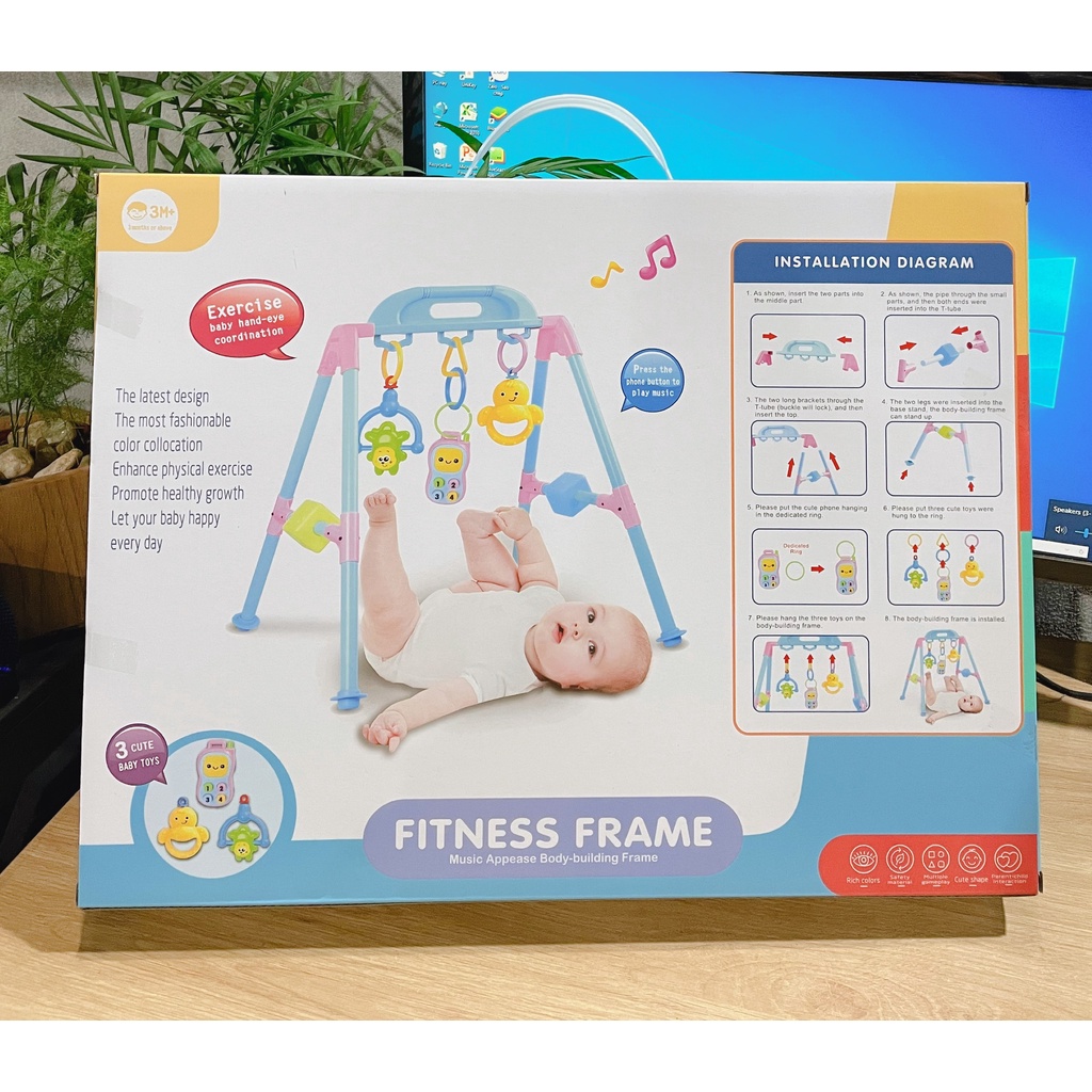 Kệ nhựa chữ A có nhạc cho bé