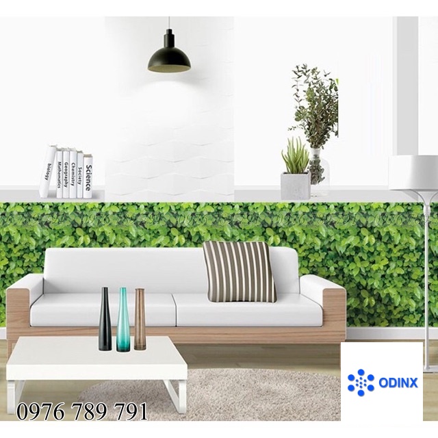 CUỘN 10M GIẤY DÁN TƯỜNG (decal cuộn) MÃ THẢM LÁ 3D