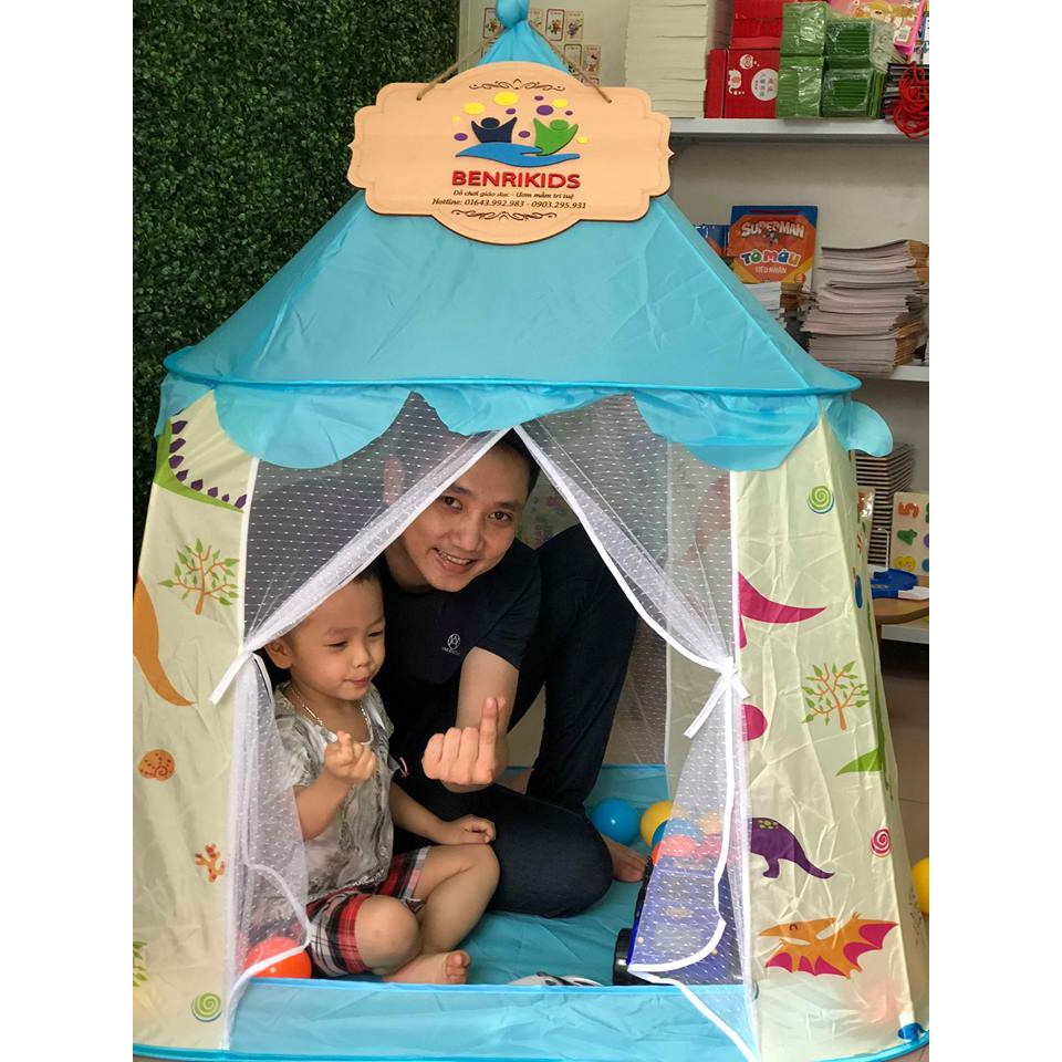 Lều Hoàng Tử Màu Xanh Mẫu 2018 Cho Bé