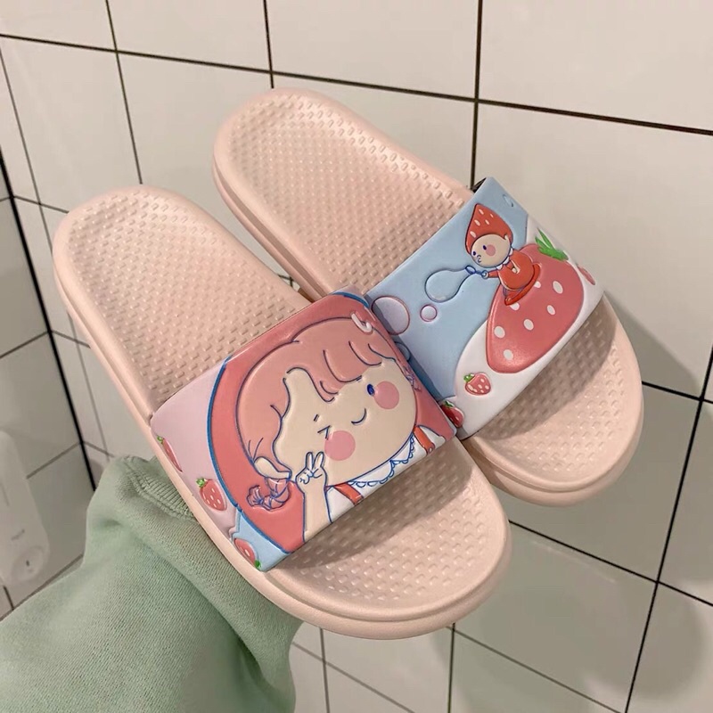 Dép sục gấu má hồng dễ thương cute hàng chuẩn loại 1 kèm ảnh thật