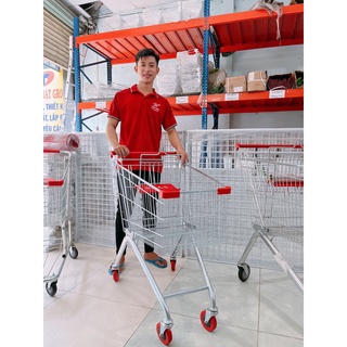Xe đẩy siêu thị 60 lít, xe đẩy mua sắm