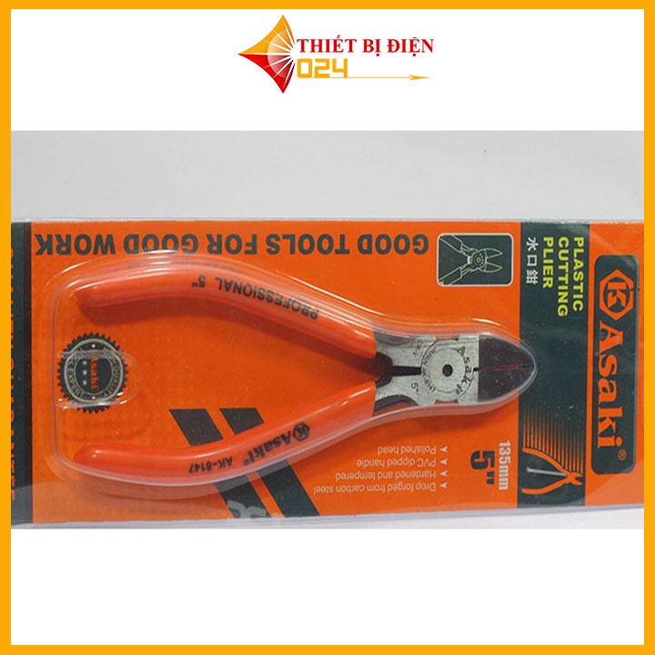 Kìm Cắt Asaki AK-8147 5'' 135mm Made In Japan