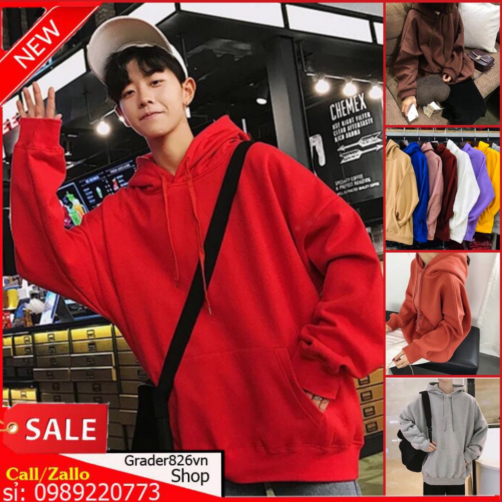 Áo Hoodie Trơn Nhiều Màu( kèm ảnh thật ) | BigBuy360 - bigbuy360.vn