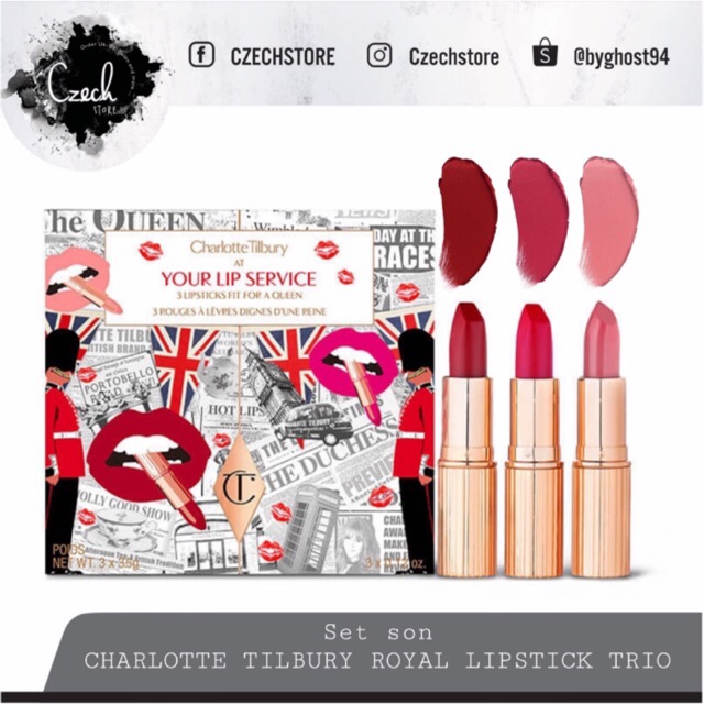 Set son CHARLOTTE TILBURY ROYAL LIPSTICK TRIO