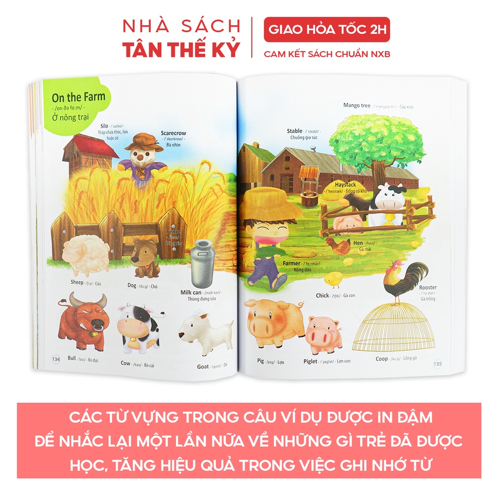 Sách - 4000 từ vựng và mẫu câu tiếng anh thiết yếu cho trẻ song ngữ Anh Việt từ 4-12 tuổi