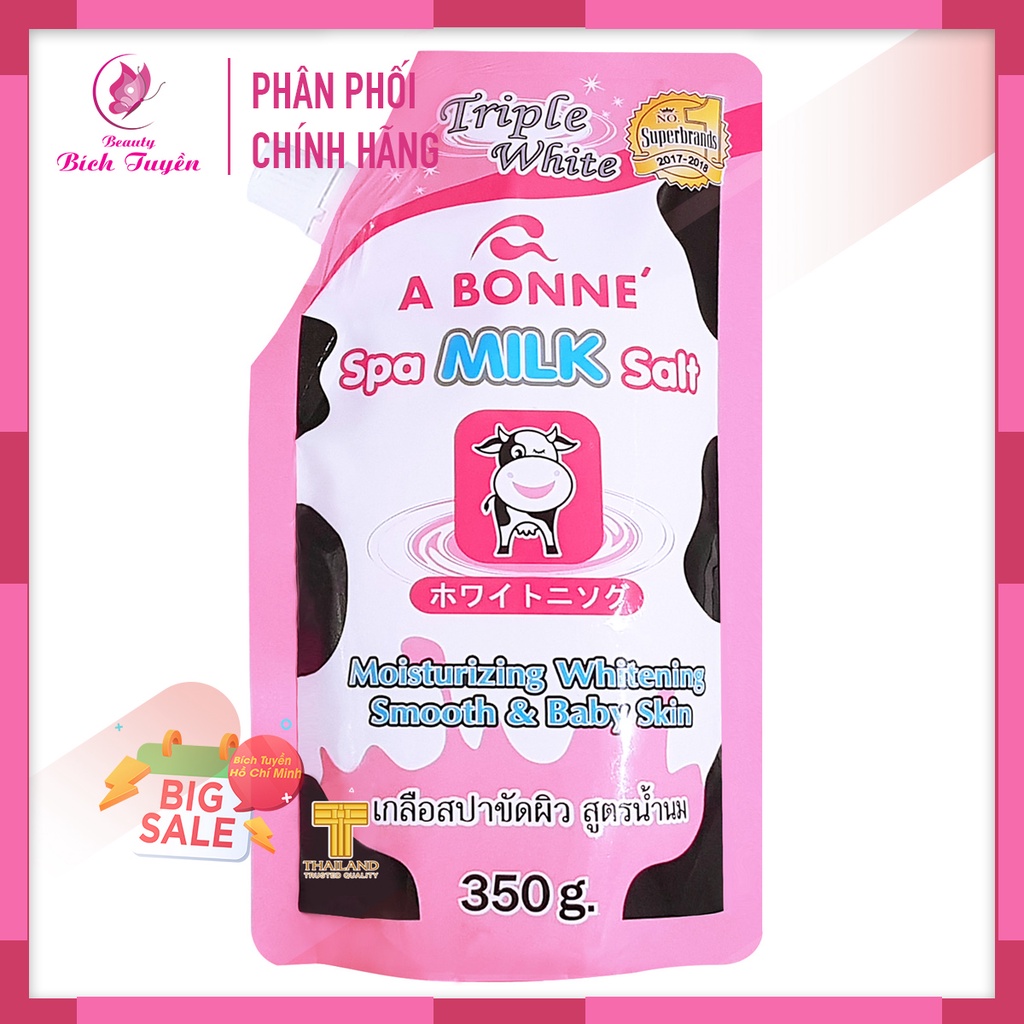 Muối Tắm Tẩy Tế Bào Chết Chiết Xuất Sữa Bò A Bonne Spa Milk Salt 350g