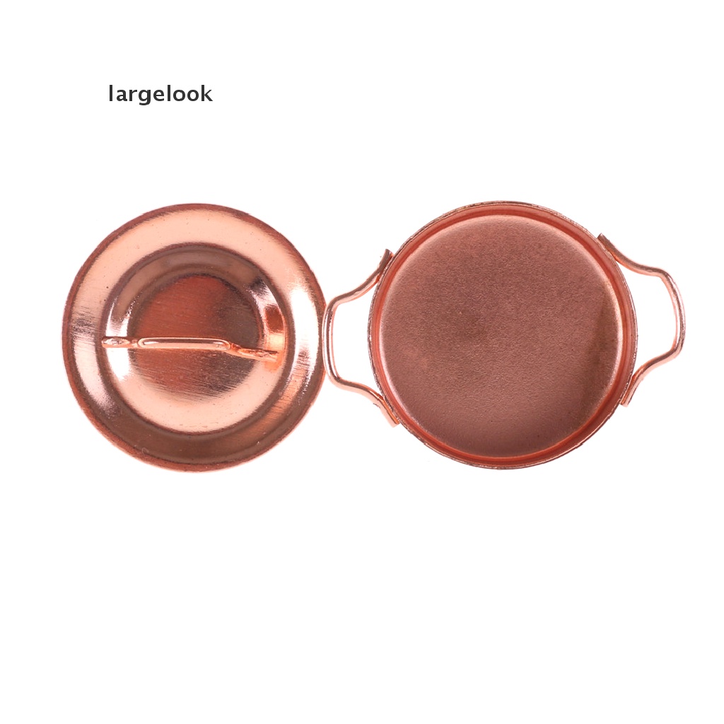 Nồi Nấu Ăn Có Nắp Bằng Đồng Tỉ Lệ 1 / 12 Trang Trí Nhà Búp Bê ♨Nóng Bỏng