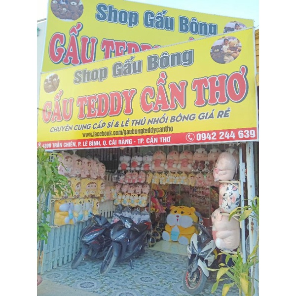 Gấu bông thỏ ôm bình sữa cao cấp