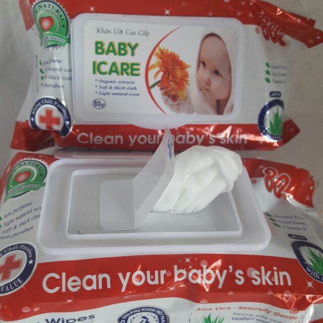 KHĂN ƯỚT BABY SỈ LẺ( bịch 80 g)