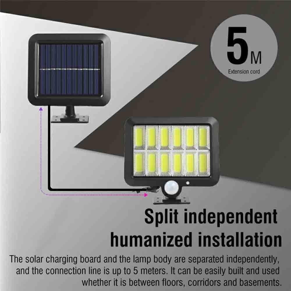 GOGOUP Đèn LED Gắn Tường Năng Lượng Mặt Trời Cảm Biến Chuyển Động