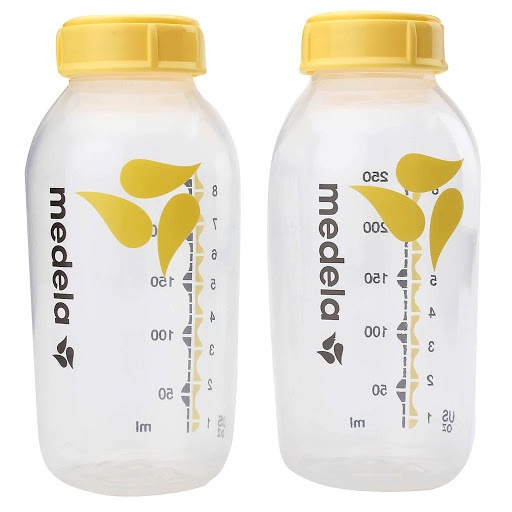 Bình trữ sữa 250ml chính hãng - In màu/Dập nổi Logo hãng