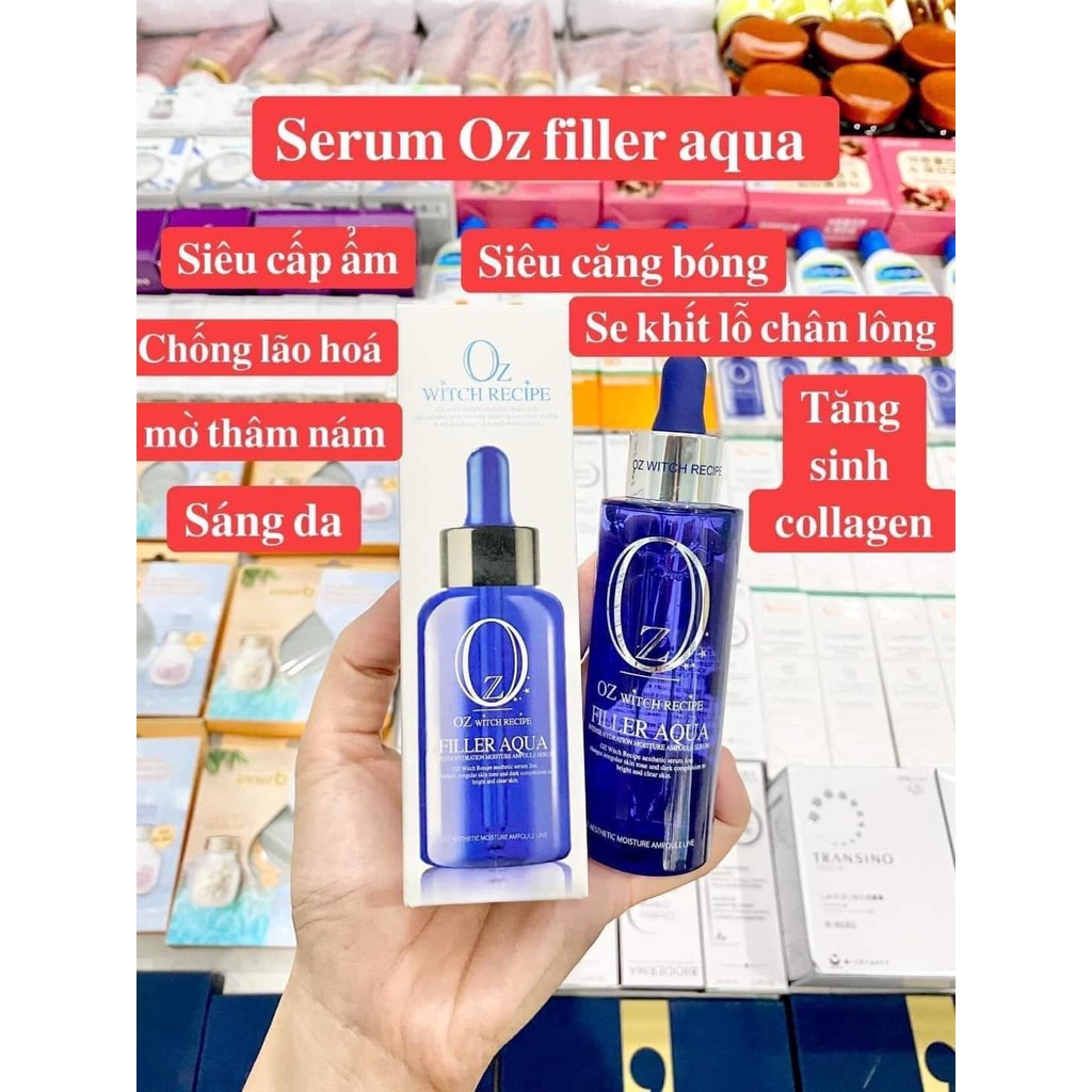Serum OZ Filler Aqua Căng Bóng Trẻ Hóa Da Peptide Witch Recipe 60ml Hàn Quốc
