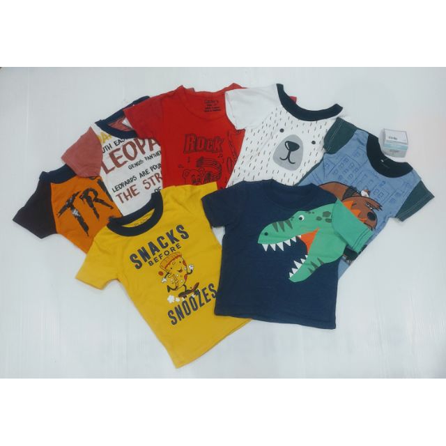 Combo 5 Áo Bé Trai Cộc Tay Cotton 10-18kg