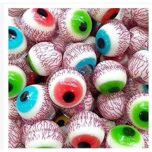 Hũ 50 viên kẹo dẻo có nhân siro Gummy Candy hình con mắt Thái Lan siêu ngon giá sỉ