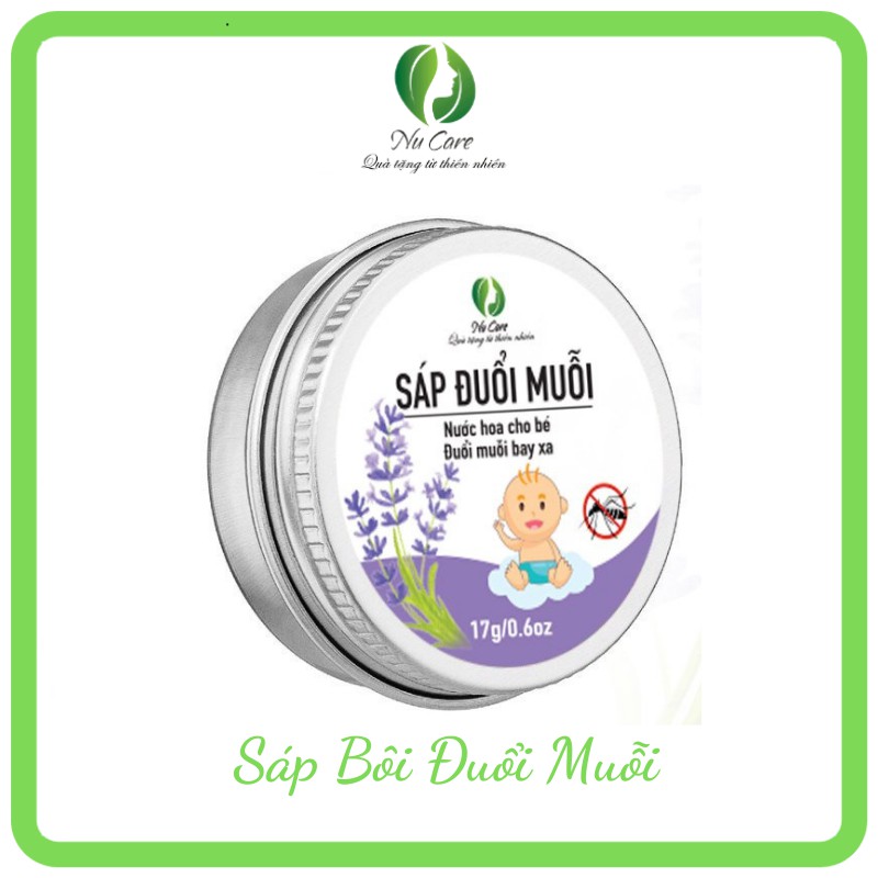 Sáp bôi đuổi muỗi, cao đuổi muỗi, nước hoa khô tinh dầu hương thảo cho bé Nu Care