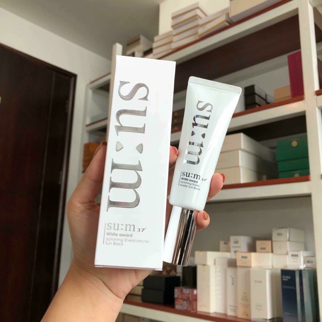 Kem Chống Nắng  Su:m White Award Uptoning Sun Block Nội Địa Hàn date 2022