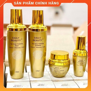Bộ dưỡng da Đánh Thức Thanh Xuân Daily Beauty - Dưỡng trắng da, chống lão hóa, ngăn ngừa nám tàn nhang