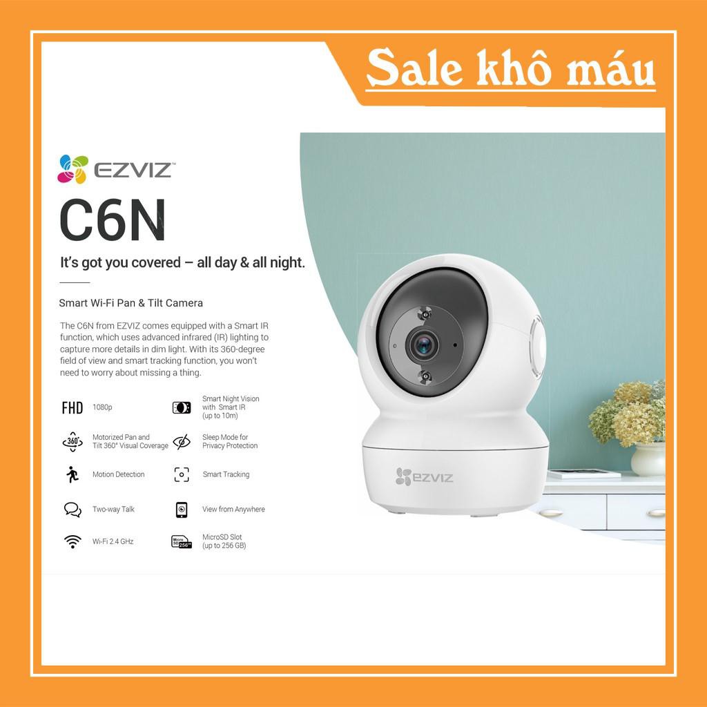 Camera IP WIFI EZVIZ C6N 1080P - FullHđ Kết nối WIFI, Xoay 360 độ đàm thoại 2 chiều