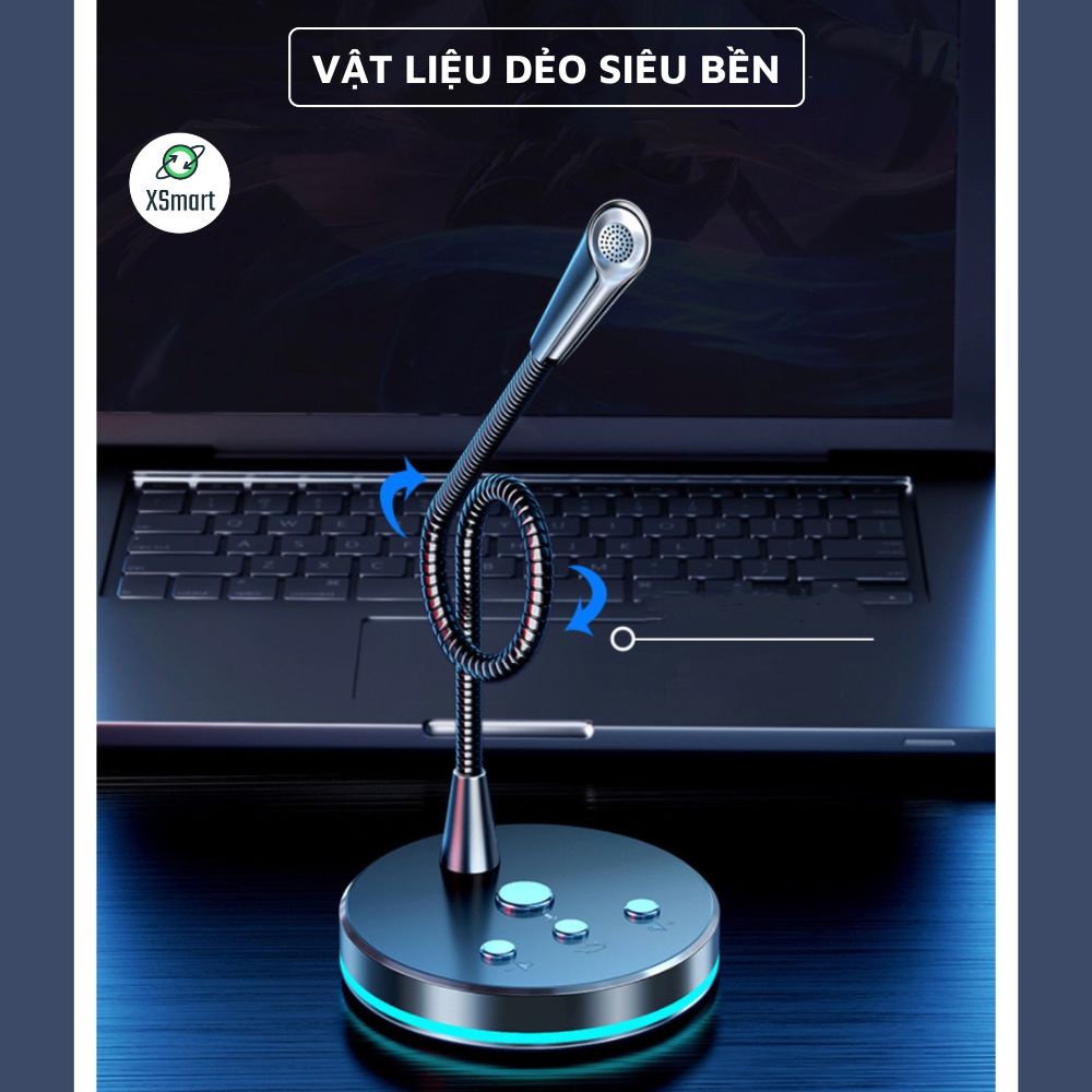 Micro Thu Âm Máy Tính, Laptop, Điện Thoại W33 Chuyên Dụng Dùng MIC Livestream Thuyết Trình, Học Online, Chơi Game