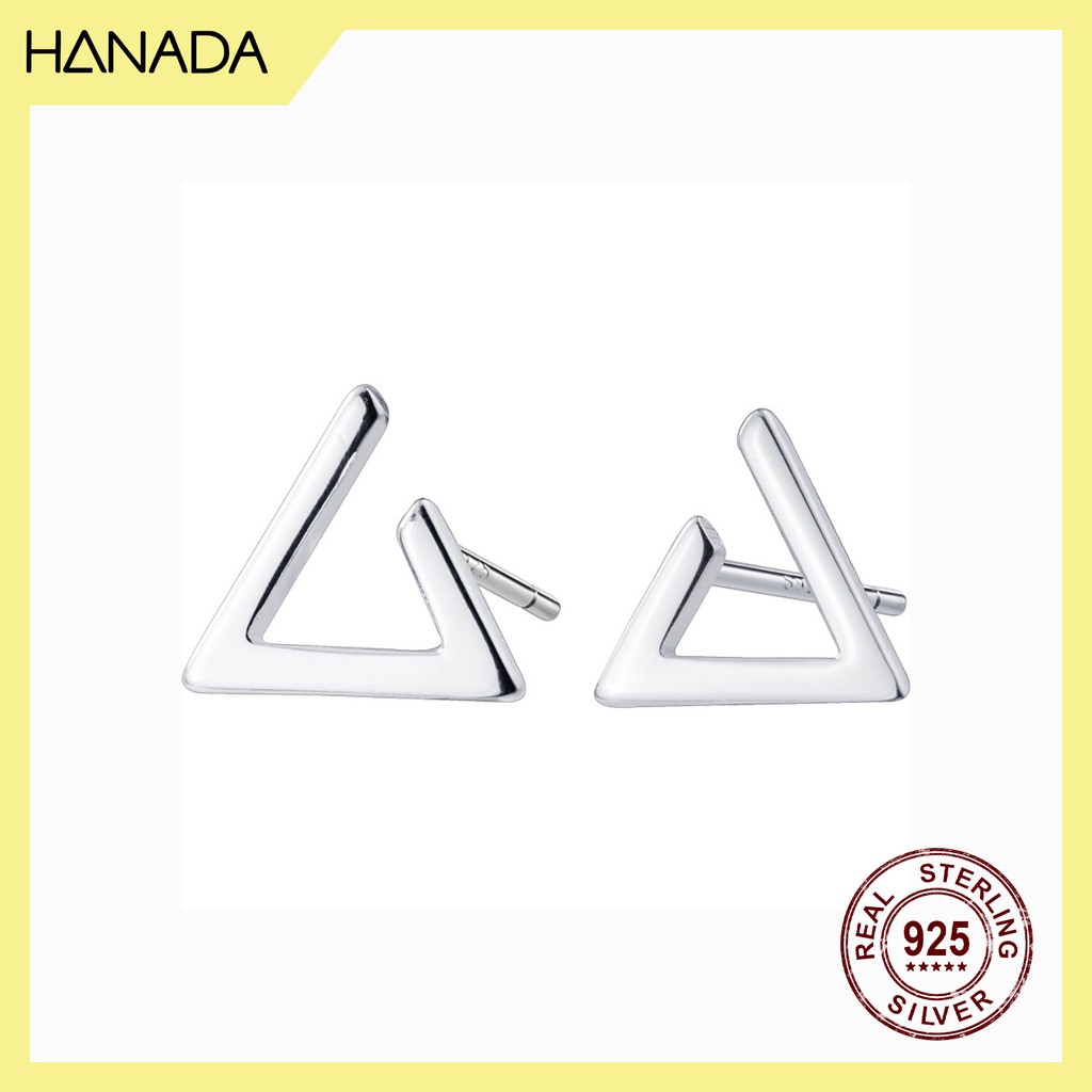Bông Tai Bạc 925 Hanada Tam Giác 0456 C6