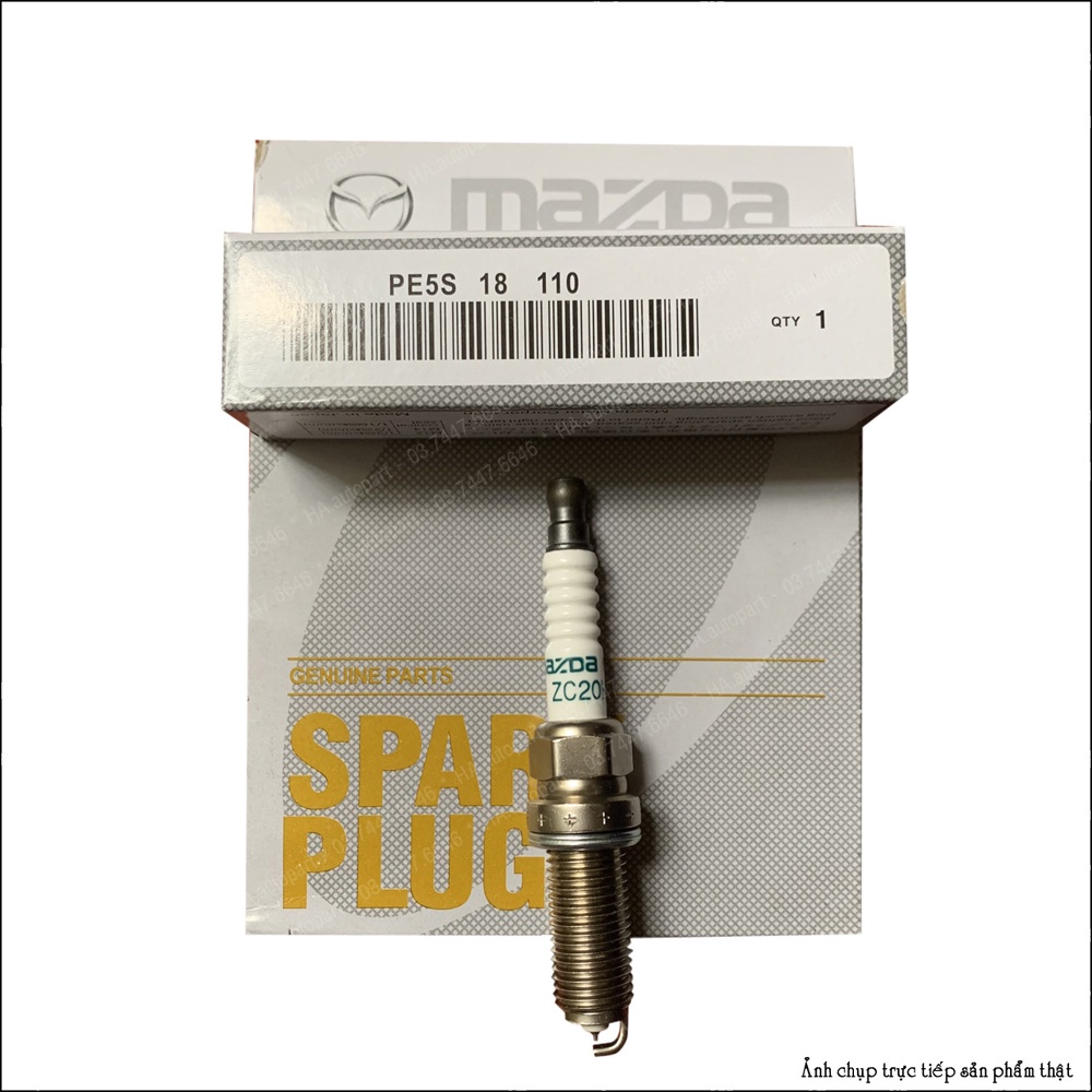 Bugi Mazda PE5S-18-110, sử dụng cho Mazda 2, Mazda 3, Mazda 6, Mazda CX-3, Mazda CX-5. (MZD)