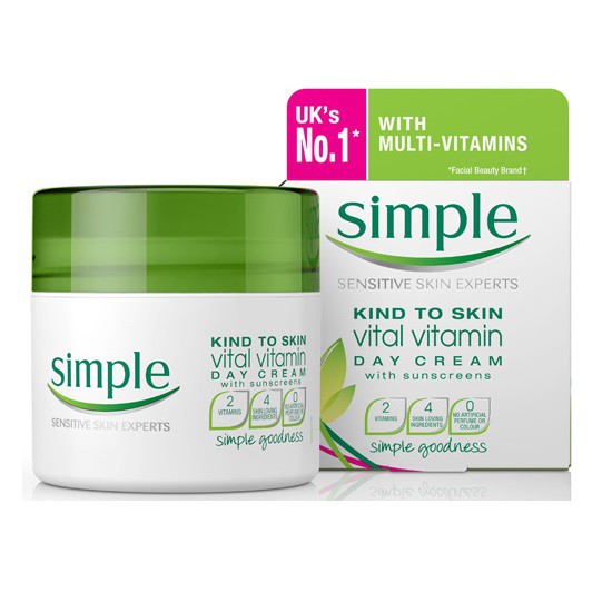 Kem dưỡng da Simple Kind To Skin Vital Vitamin Day Cream, 50ml