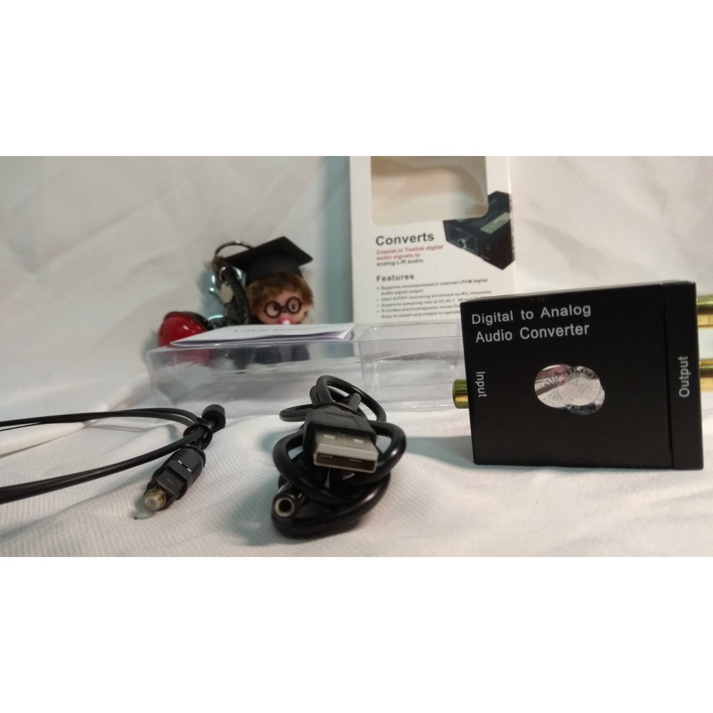 Box chuyển đổi âm thanh tivi Optical sang Audio AV RCA R/L ra Ampli loại xịn DO82 Loại Tốt