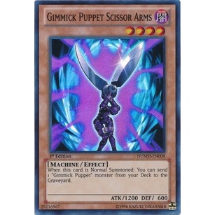 Thẻ bài Yugioh - TCG - Gimmick Puppet Scissor Arms / NUMH-EN008'