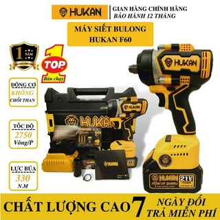 Máy siết bulong HUKAN F60 lực siết 330NM - Siết bulong Hukan bảo hành chính hãng
