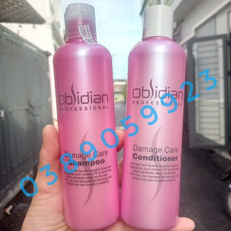💖💖Cặp Gội Xả Obsidian Damage Care Tái Tạo Tóc 300ml