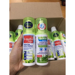Xịt Muỗi Đốt Squito Free và Reckito Đức