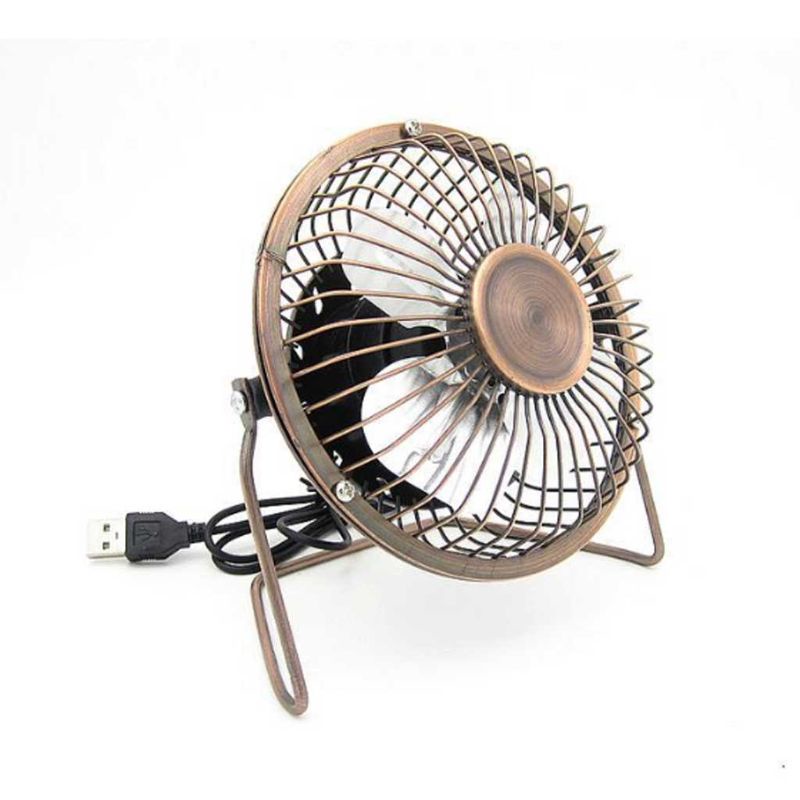 Quạt USB Mini Để Bàn Bằng Kim Loại Thiết Kế Dễ Thương