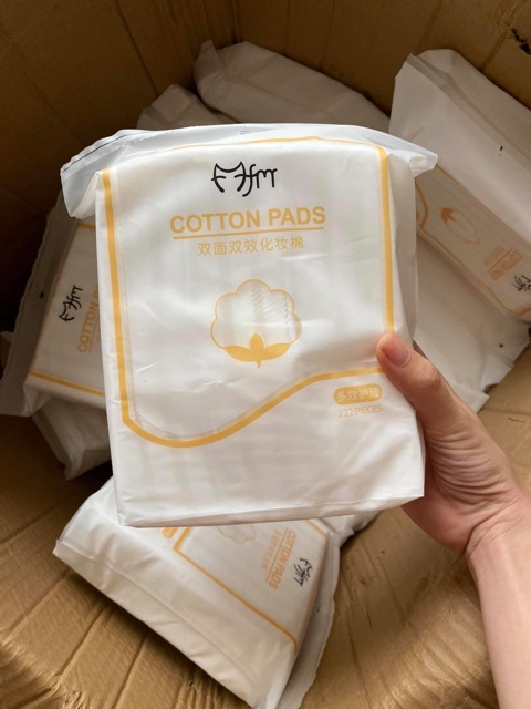 Bông tẩy trang cotton gói 222 miếng | BigBuy360 - bigbuy360.vn