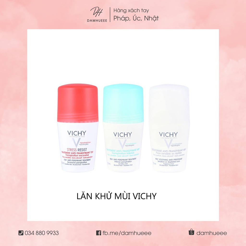 Lăn khử mùi Vichy Pháp 50ml