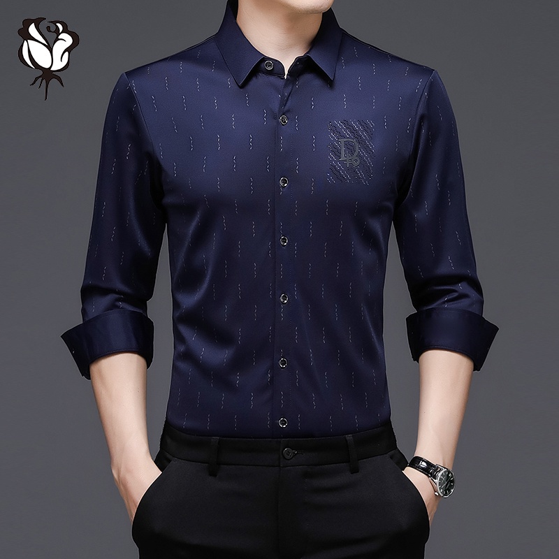 Áo Sơ Mi Tay Dài Kẻ Sọc Caro 3 Màu Sắc Phong Cách Hàn Quốc Cho Nam