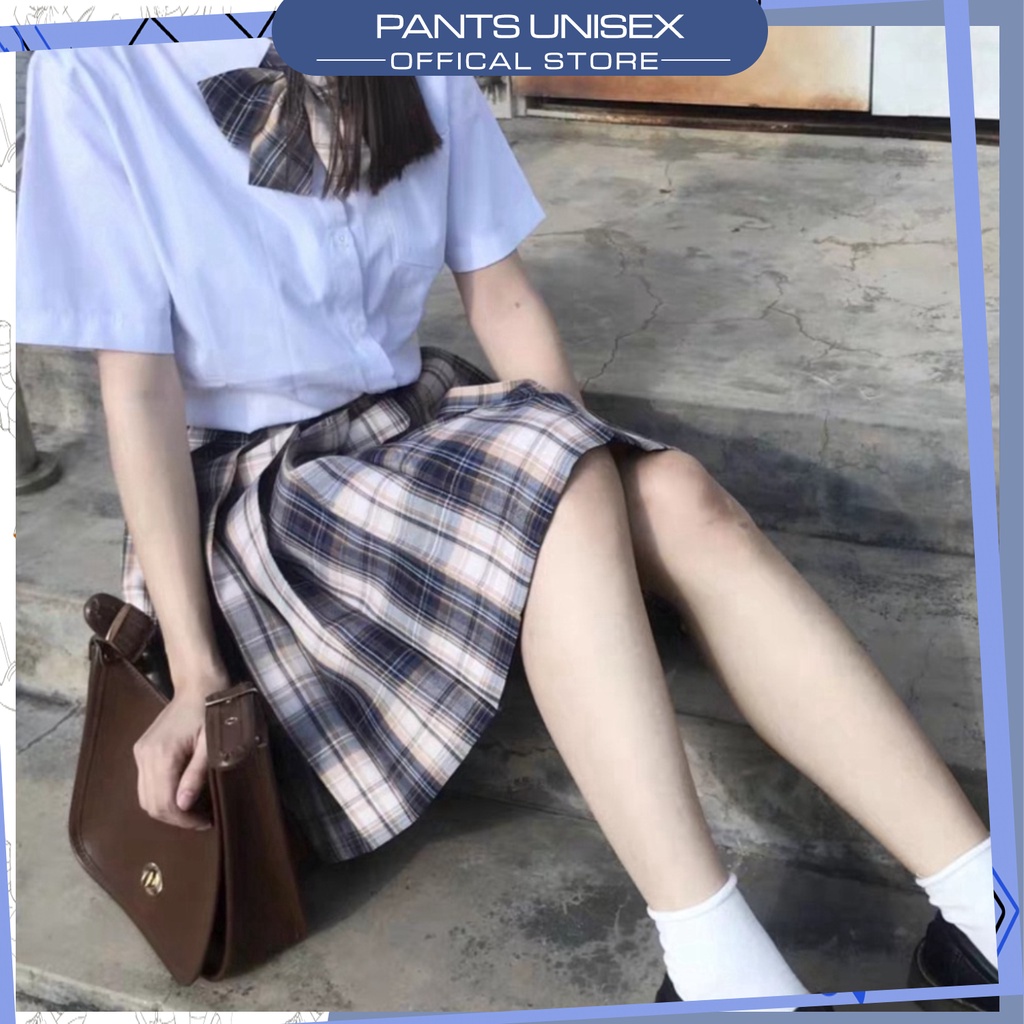 ⚡ Chân Váy Caro Xếp Ly Dáng Xòe Ulzzang  Pantsunisex✨