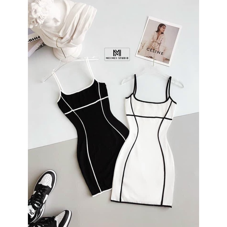 ĐẦM ÔM BODY PHỐI VIỀN XINH XẮN MẶC LÊN LÀ ĐẸP #UTRRB
