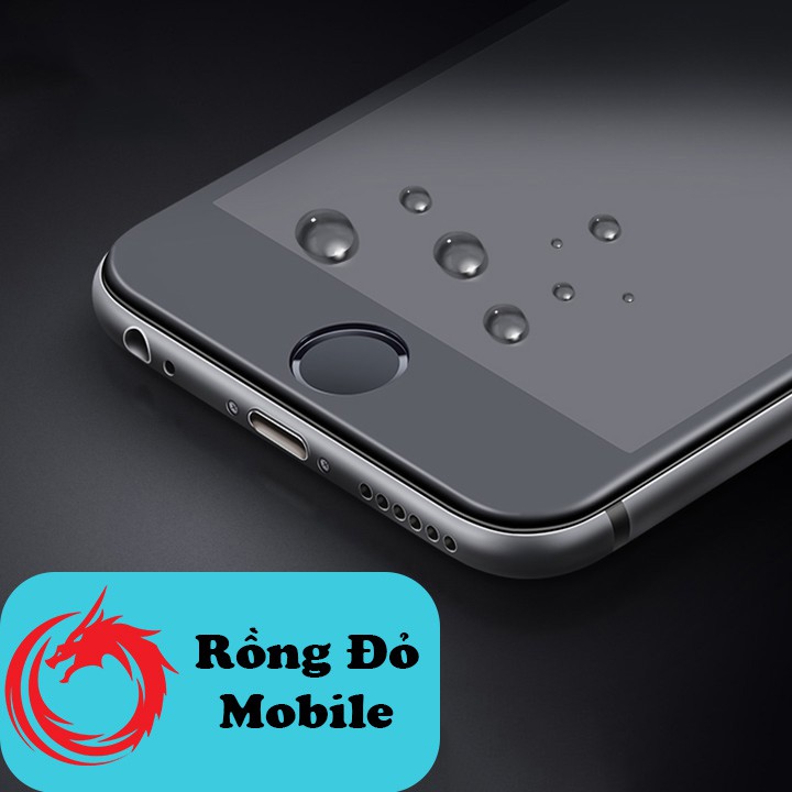 Kính cường lực chống bám vân tay iphone full màn cho 6/7/8/7+/8+/X/XR/XS MAX/11/11 Pro Max/12/12 Pro Max Rồng Đỏ Mobile