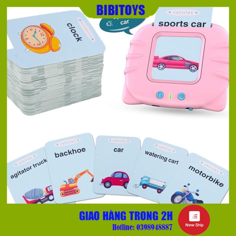 [HÀNG LOẠI 1, ÂM THANH TO, RÕ] Máy Đọc Thẻ Flashcard Tiếng Anh Dành Cho Trẻ Em Gồm 224 Từ Vựng Không Có Sóng Điện Từ