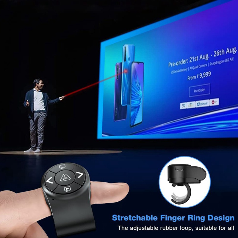 Thiết Bị Trình Chiếu Bluetooth Không Dây RF 2.4GHz Có Thể Sạc Lại