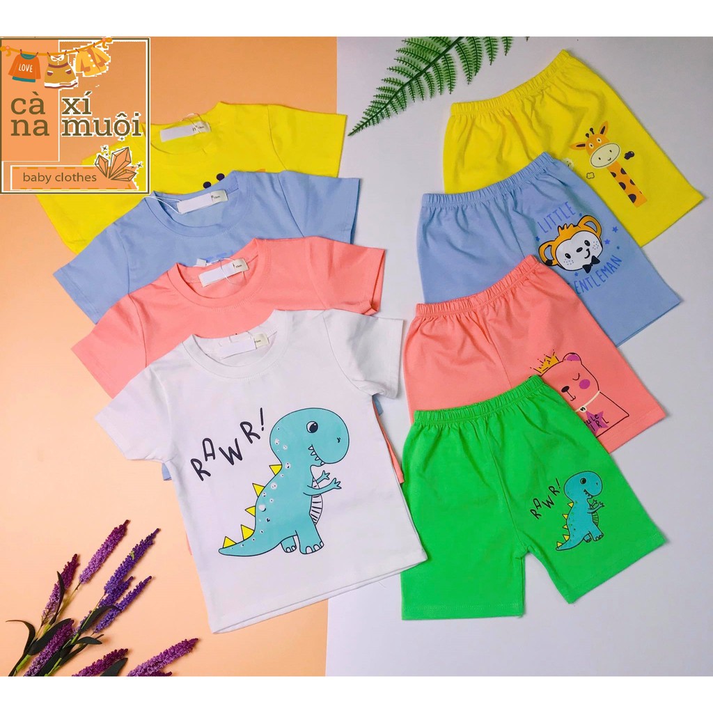 Bộ Minky Mom COTTONFREE SHIPNgắn Tay Hàng Chuẩn Hoạ Tiết Dể Thương Cho Bé Gái Bé Trai, Đủ Màu