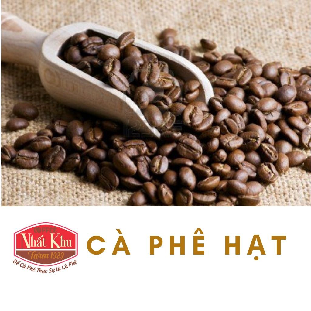 Cà Phê Rang Xay tẩm bơ NHẤT KHU COFFEE Gói 500GR - kết hợp 3 loại cà phê Arabica - Robusta - Culi