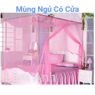 Mùng Ngủ Có Cửa Lưới Màu Phước Long Bền