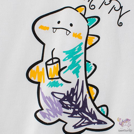 Áo Thun Tay Ngắn Họa Tiết Hoạt Hình Phong Cách Hàn Quốc Cho Bé Gái