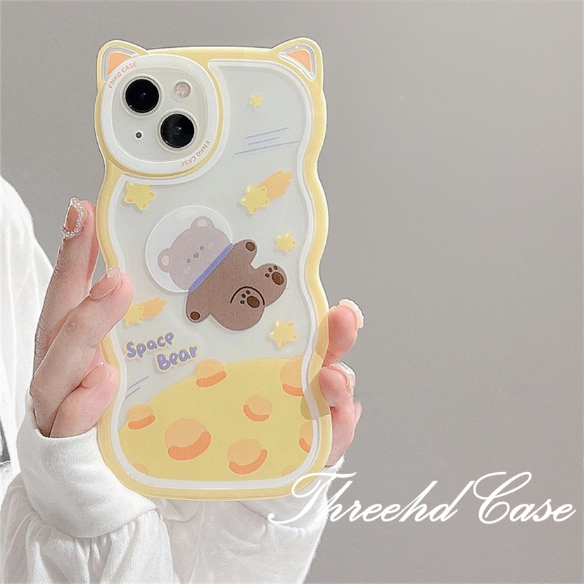 Ốp Điện Thoại Mềm Họa Tiết Tai Thỏ / Gấu Dễ Thương Cho iPhone 14 13 12 11 Pro Max SE2020 X XR Xs Max 7 8 6 6s Plus