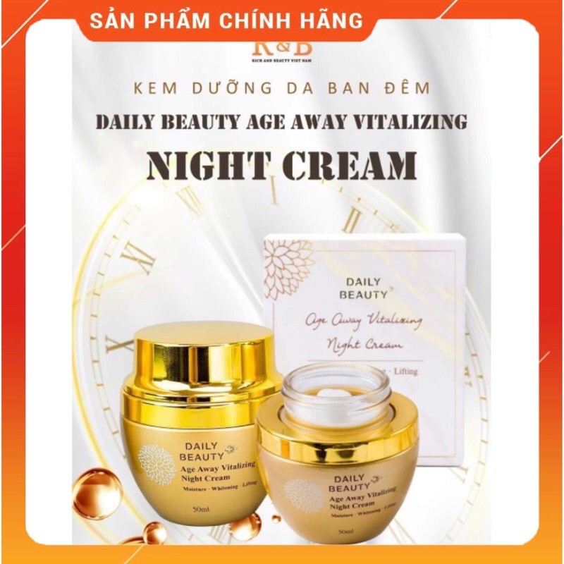 [New] Kem dưỡng da ban đêm Daily beauty Age away invitilizing night cream 🌸 chính hãng🌸