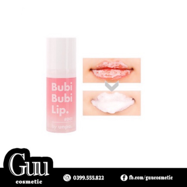 Tẩy da chết môi sủi bọt Bubi Bubi Lip - Guu