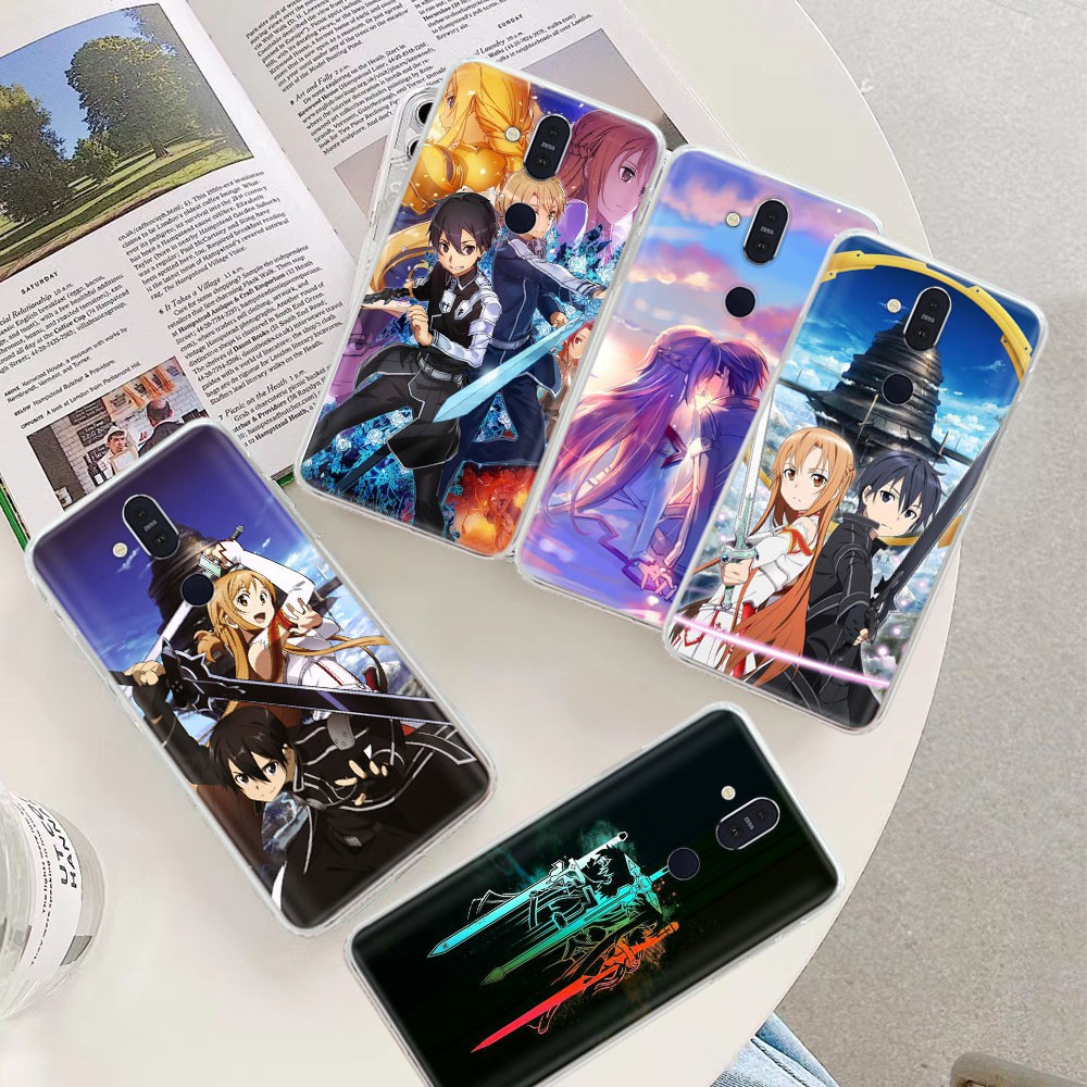 Ốp Lưng Tpu Mềm In Hình Sword Art Online Cho Nokia 3.1 5.1 6.1 7 7.1 Plus 3x 5x 6x 7x Yu87