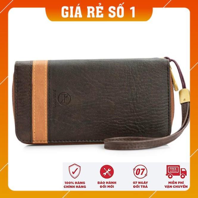 Ví da cầm tay HANAMA NOTE 7 cao cấp - Bóp da